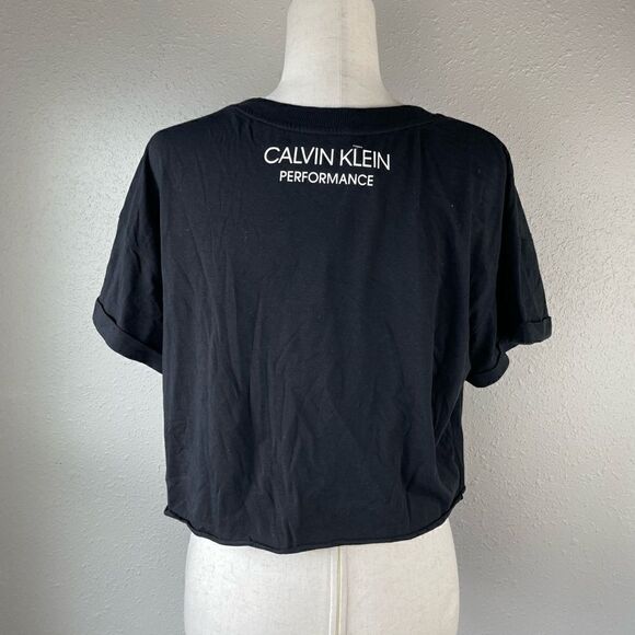 NWOT Calvin Klein Performance Crop Top Size L - Picture 3 of 5